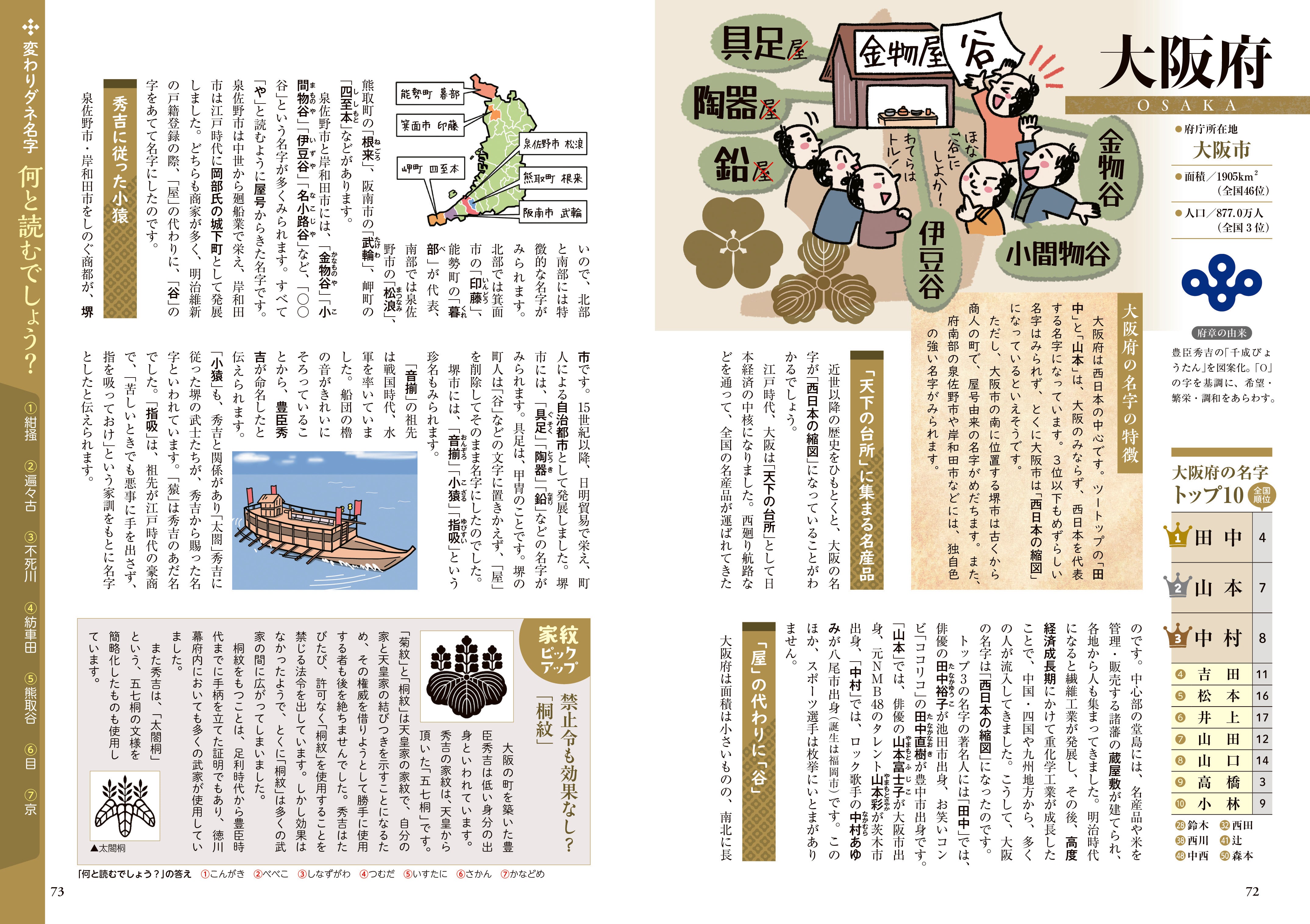 日本地図でよくわかる！名字と家紋 – PHP研究所 公式通販
